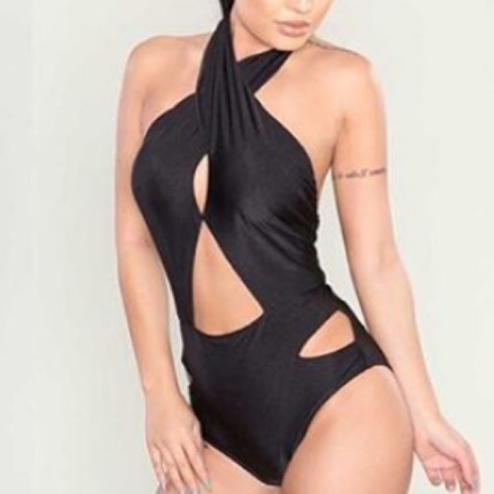 Black sexy monokini